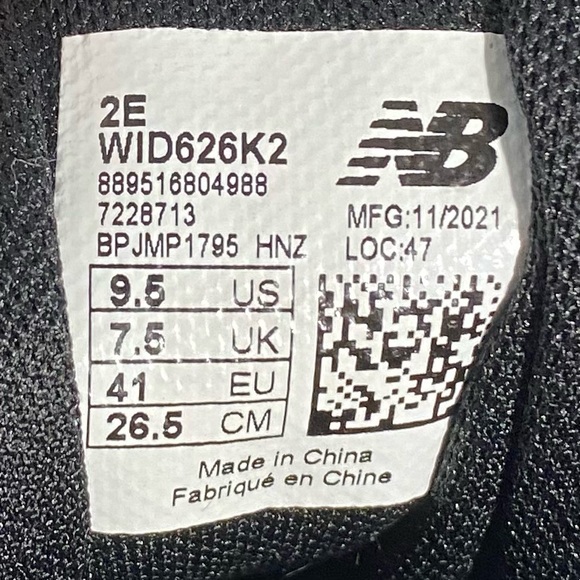 New Balance Industrial Black Leather Work Sneakers Women’s Size 9.5 2E (Wide) - Picture 10 of 11